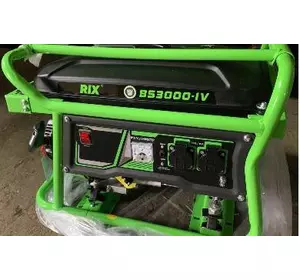 Генератор з  газо-бензиновим карбюратором  RIX BS 3000 IV