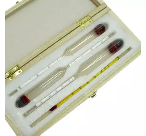 Набор ареометров (спиртометров) АСП-3 в дер. коробке
